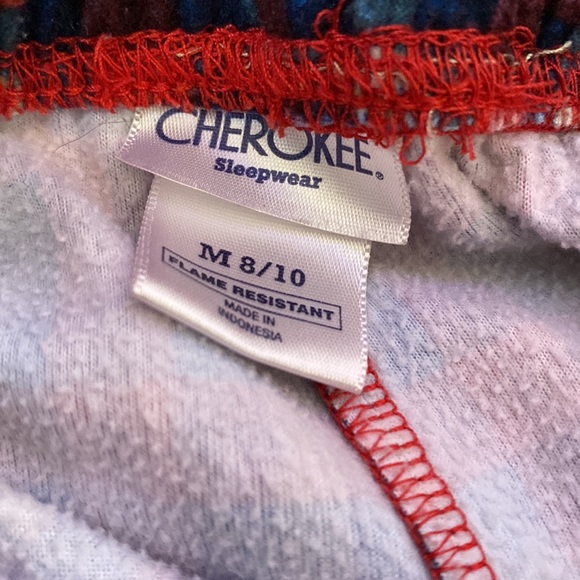 Cherokee sleepwear plaid pajama pants size 8/10 - Picture 4 of 6